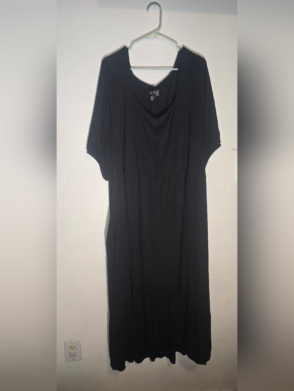 Terra & Sky Black Midi Dress